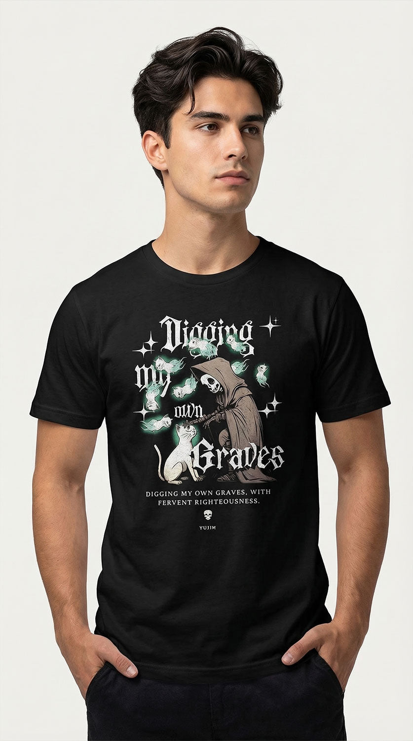 Digging My Own Graves Cat T-Shirt