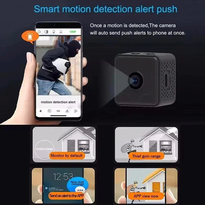 Mini Wireless Security Camera – High Quality 1080P HD with Night Vision & Motion Alerts