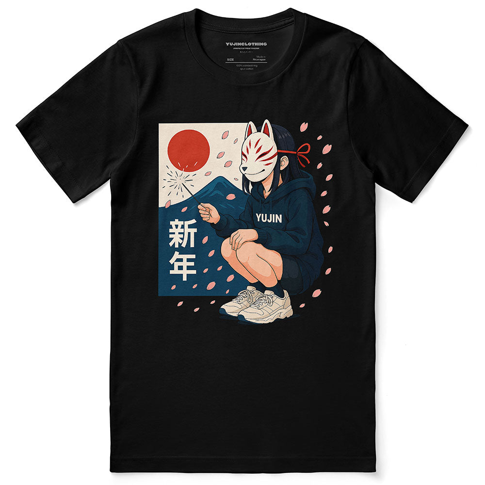 Kitsune Spark Sakura T-Shirt