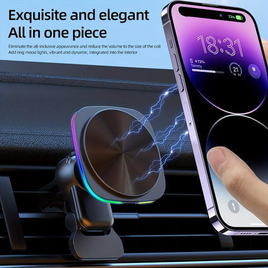 Wireless Car Charger –  Fast Charging with 360° Rotation