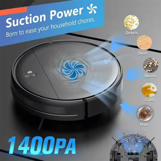 3-in-1 Smart Robot Vacuum – Ultra-Thin Auto Cleaner with Obstacle Avoidance