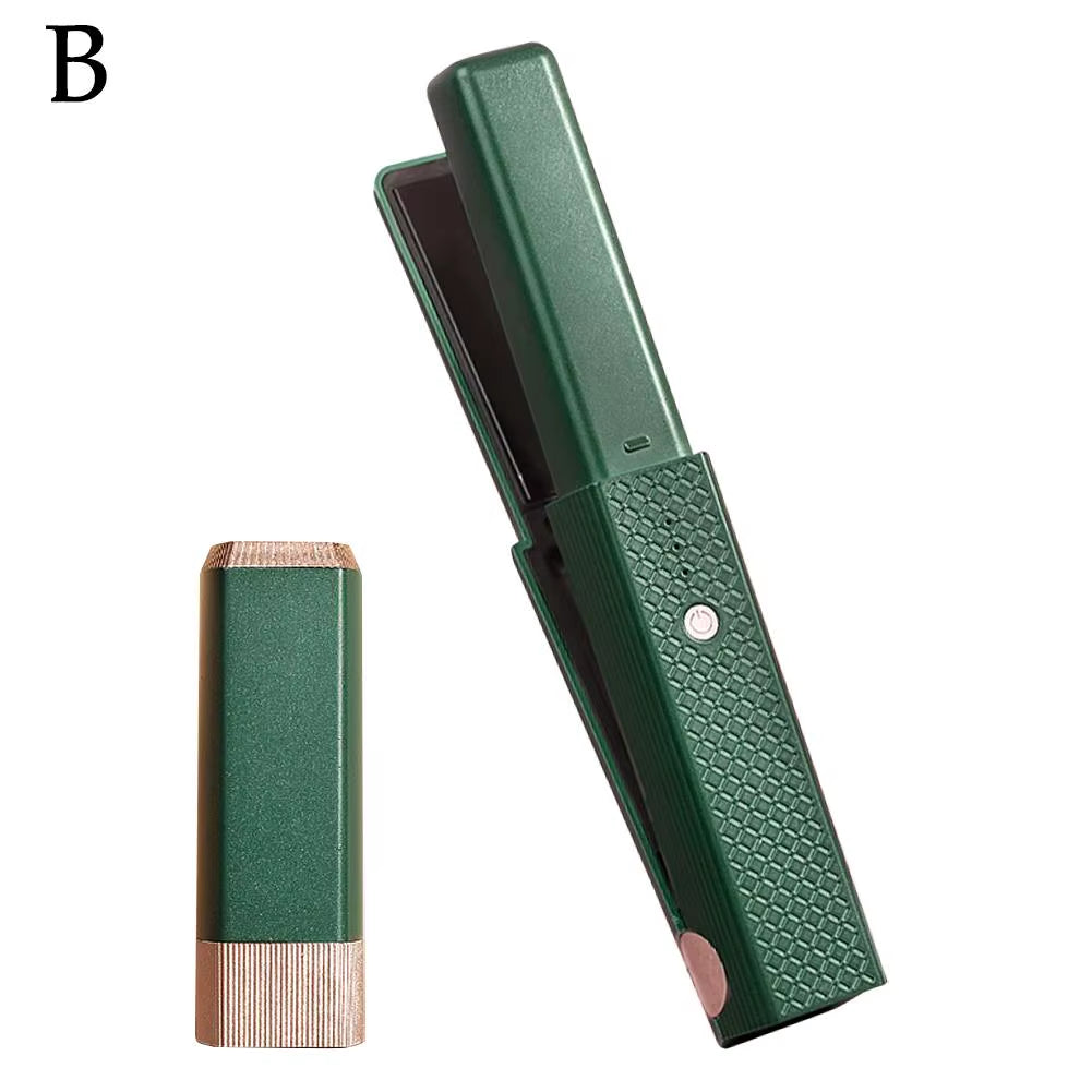 USB Cordless Mini Hair Straightener – Fast Heating 3-Temp Adjustable Travel Iron
