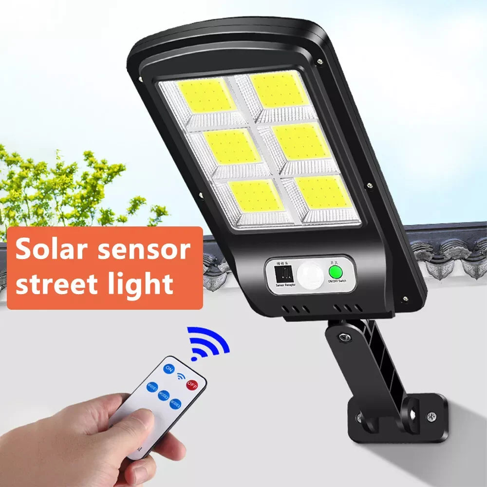 Solar LED Street Light – 100W Motion Sensor Flood Light with Remote