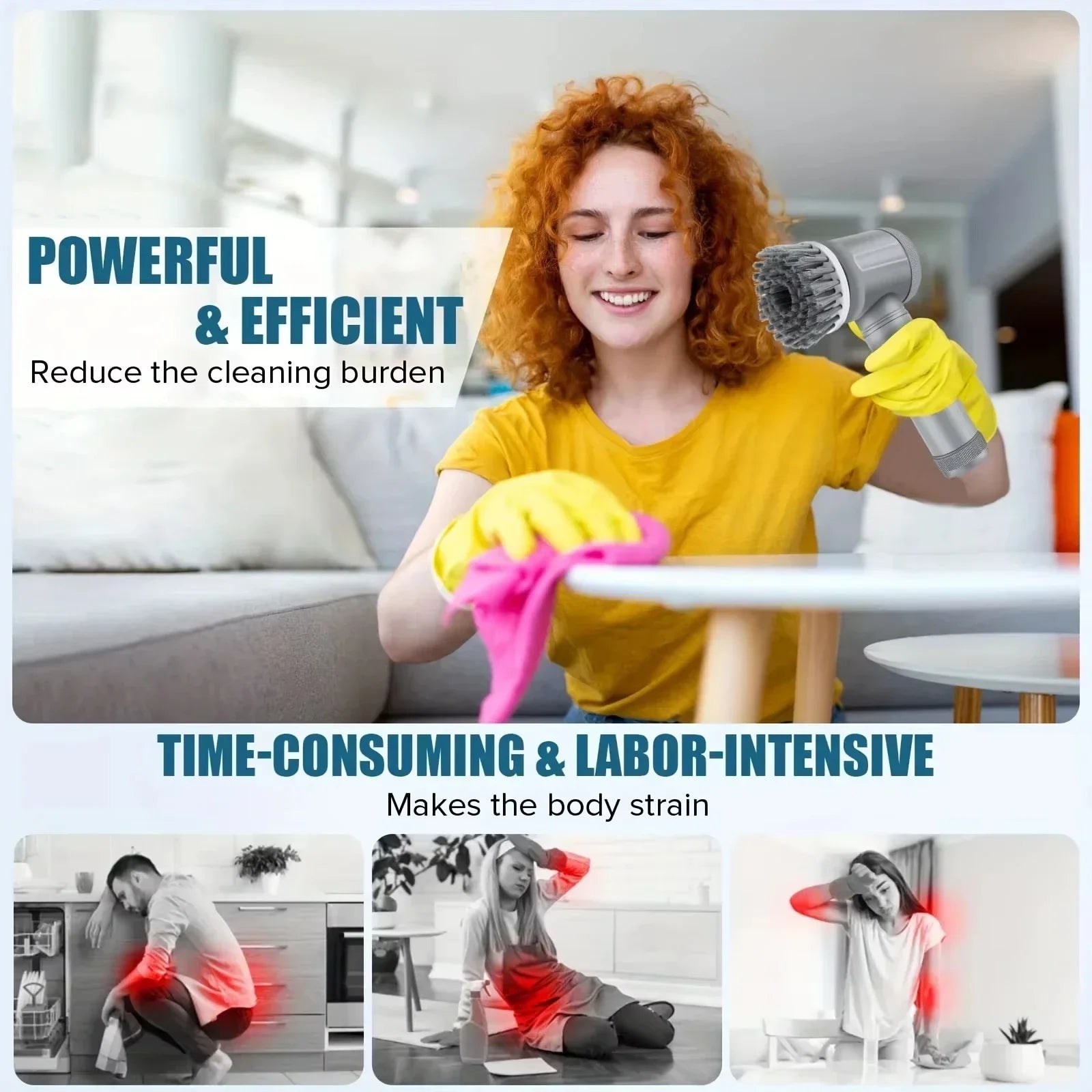 6-in-1 Electric Scrubber – Cordless Deep Cleaning System