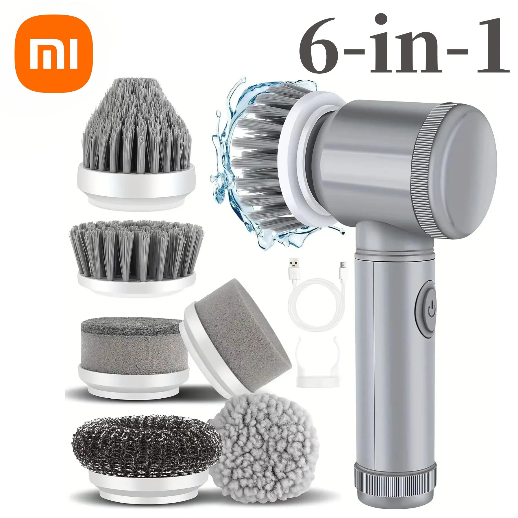 6-in-1 Electric Scrubber – Cordless Deep Cleaning System