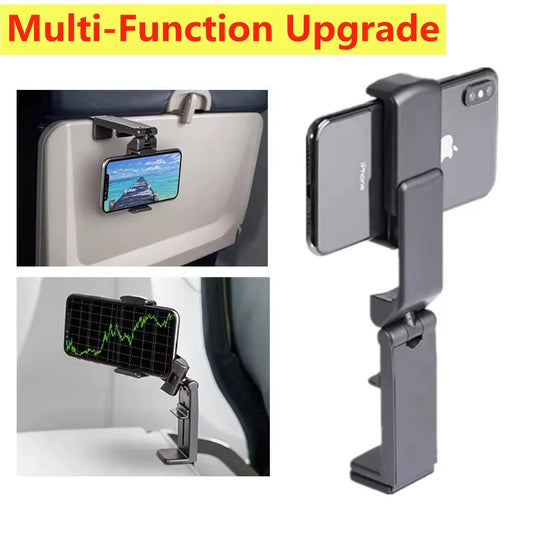 360° Foldable Phone Holder – Universal Travel Stand for Airplane, Desk & Bed