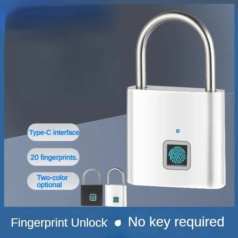 Smart Fingerprint Padlock – Weatherproof Electronic Security Lock