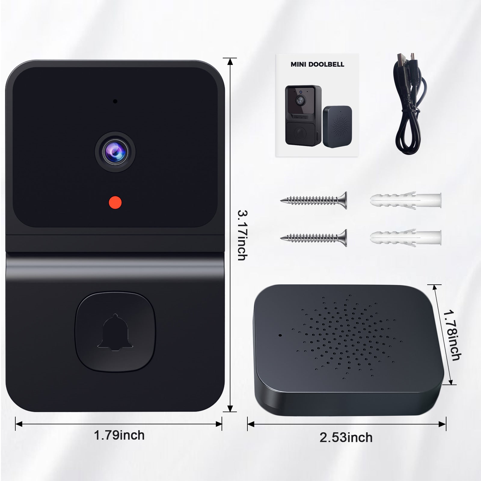 Smart Visual Doorbell – Wireless Security Camera with APP Alerts