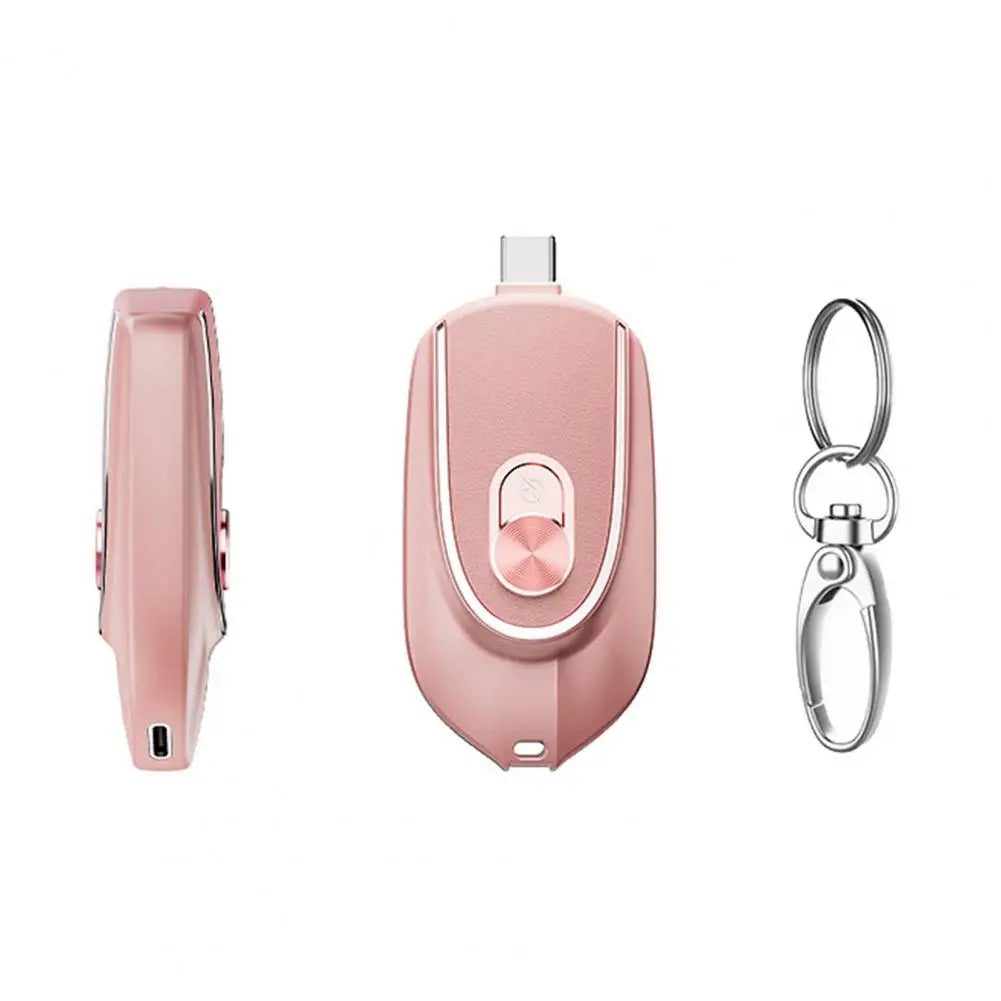 Mini Waterproof Power Bank – Keychain Charger for Outdoos