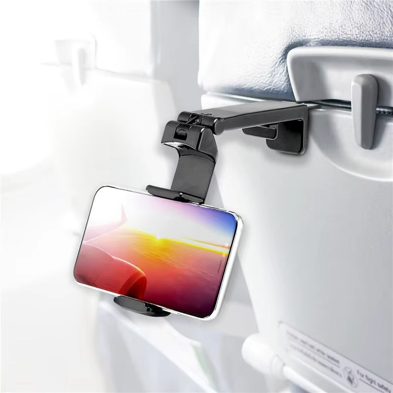 360° Foldable Phone Holder – Universal Travel Stand for Airplane, Desk & Bed