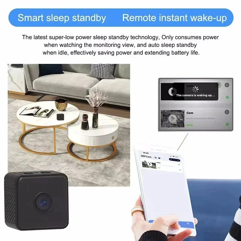 Mini Wireless Security Camera – High Quality 1080P HD with Night Vision & Motion Alerts
