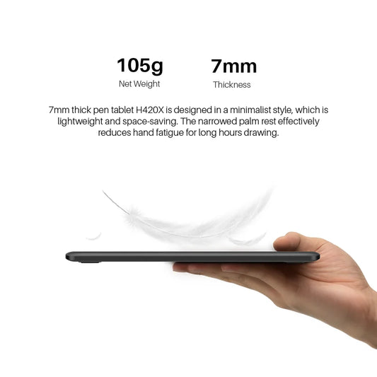 H420X Graphics Tablet – Ultra-Portable 4.17” Drawing Tablet