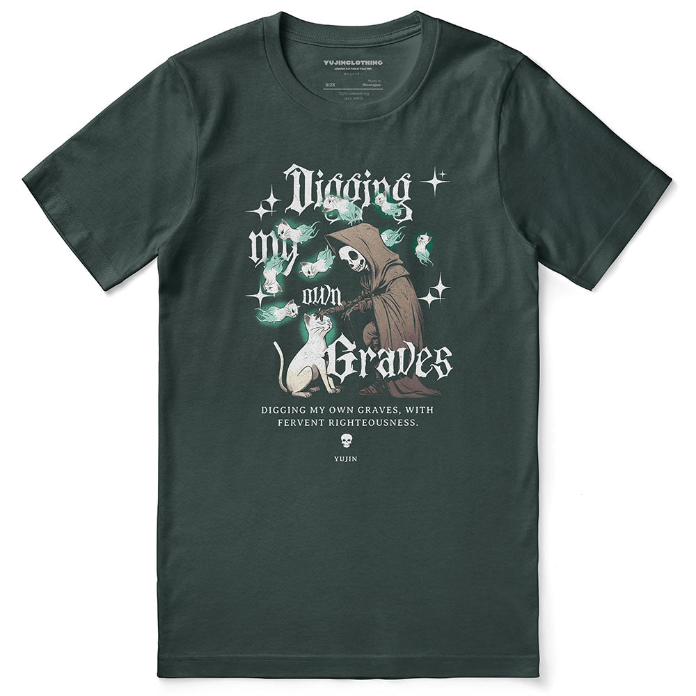 Digging My Own Graves Cat T-Shirt