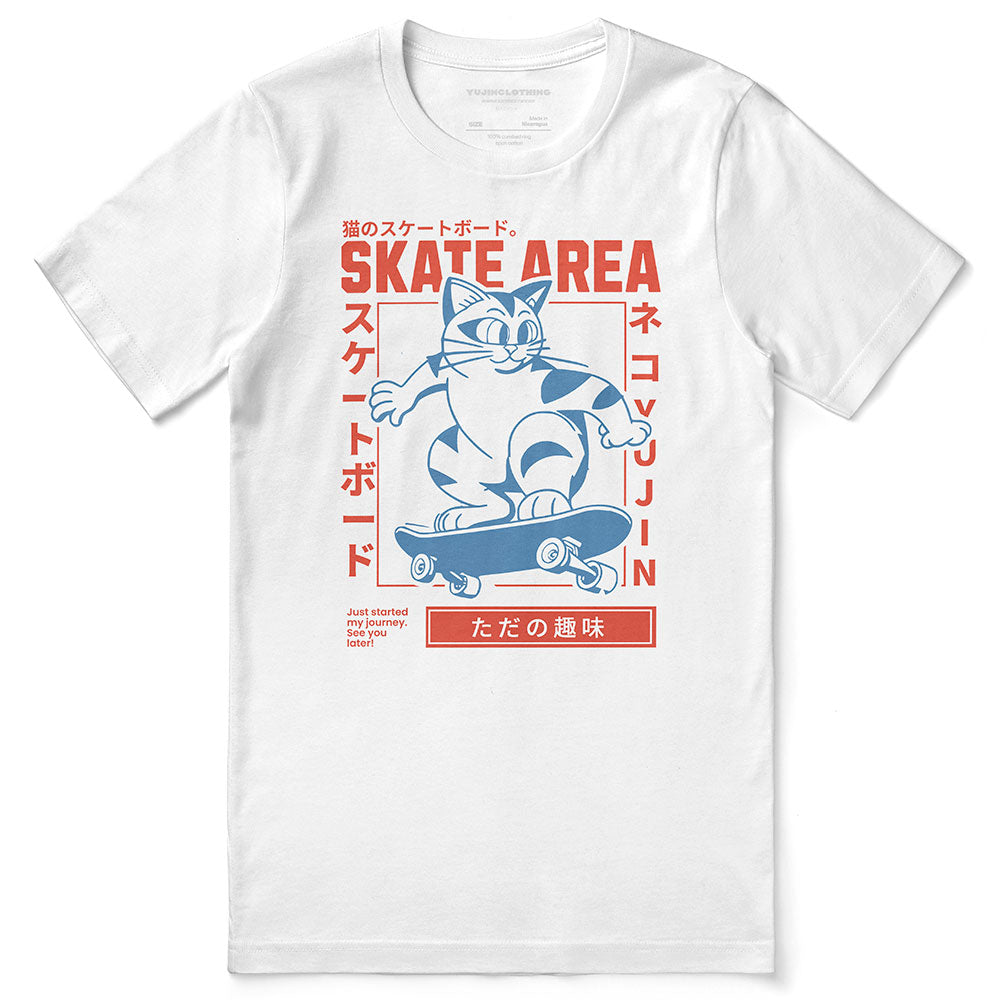Skate Area Cat T-Shirt